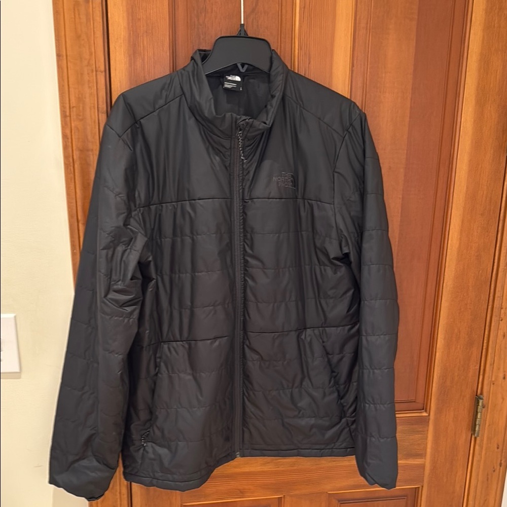 The North Face Black Puffer Jacket Quilted Design